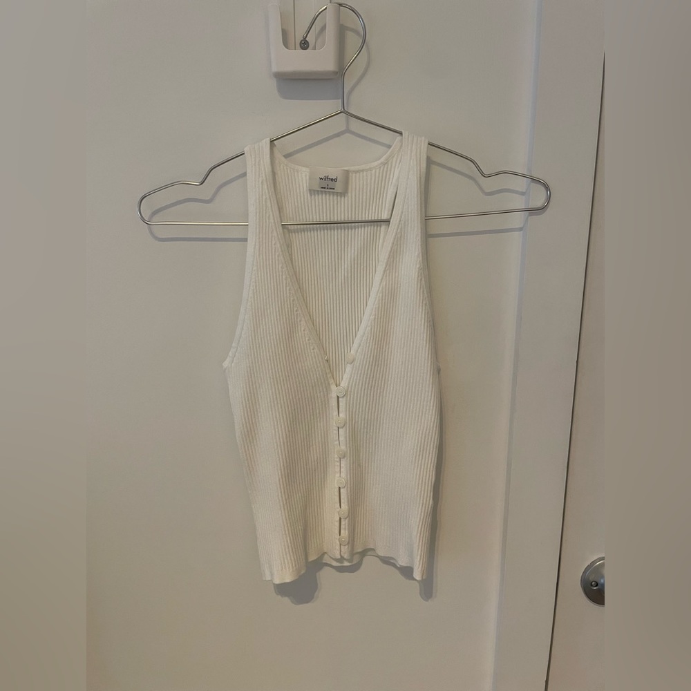 Wilfred rib knit tank